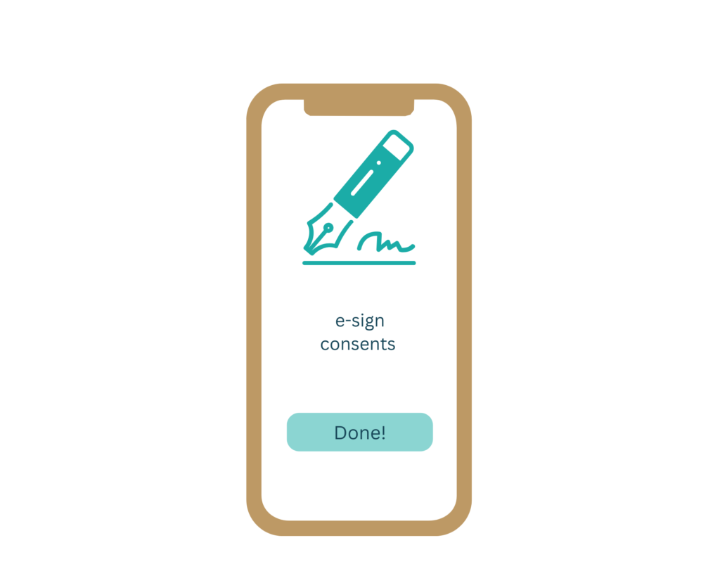 Sign electronic consents